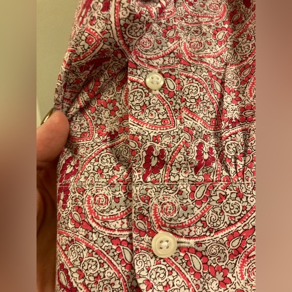 Lands End Paisley cotton blouse. - Picture 4 of 5